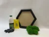 DIY картина з моху Гексагон – Кульковий мох