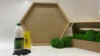 DIY картина з моху Гексагон – Кульковий мох